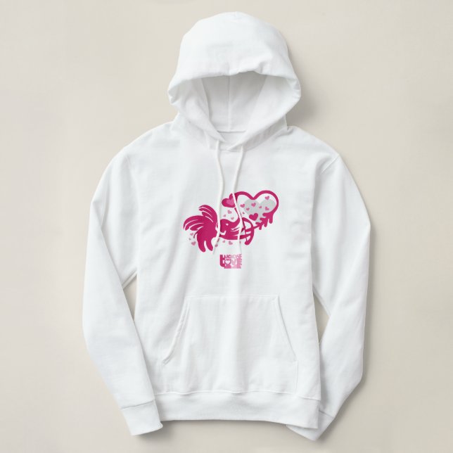 SUDADERA LUCKY LOVE ELEPHANT CUPID ELEPHANT BY MASANSER (Diseño del anverso)
