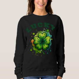 Sudadera Lucky, Lucky Irish Clover