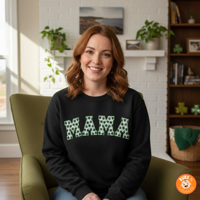 Sudadera Lucky Mama Clover St. Patrick's Day Mama Shamrock (Subido por el creador)