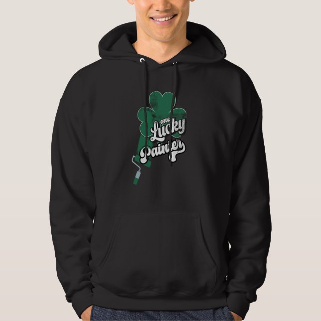 Sudadera Lucky Painter Shamrock C St Patricks Day (Anverso)