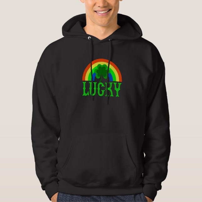 Sudadera Lucky Shamrock St. Patrick's Day Saint Paddy's Rai (Anverso)