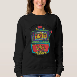 Sudadera Lucky Slot Machine Casino Gambling Poker