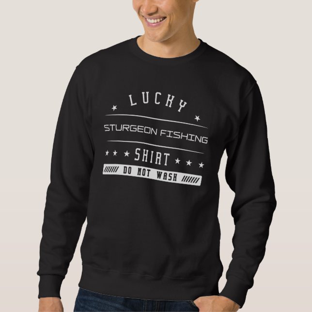 Sudadera Lucky Sturgeon Pescando Caviar de anglor de agua d (Anverso)
