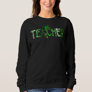 Sudadera Lucky Teacher St Patricks Day School Irlandés Sham