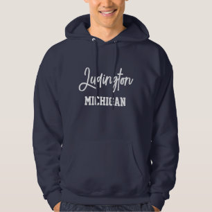 Sudadera Ludington Michigan Printed Hoodie