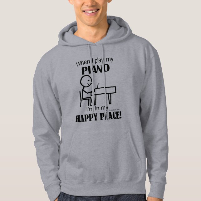 Sudadera Lugar feliz de piano (Anverso)