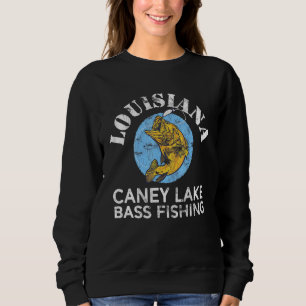 Sudadera Luisiana Bass Pescador Caney Lake Fisherman Americ