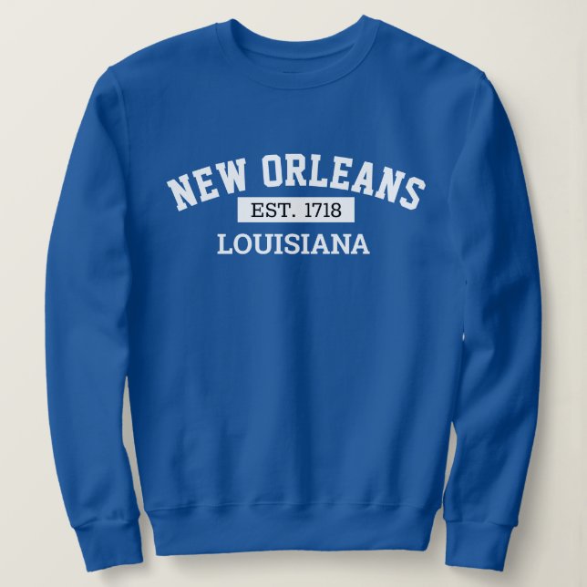 Sudadera Luisiana, Nueva Orleans (Anverso del diseño)