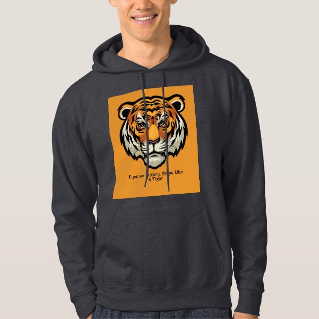 Sudadera Lujo en franjas - energía de tigres audaces (Anverso)