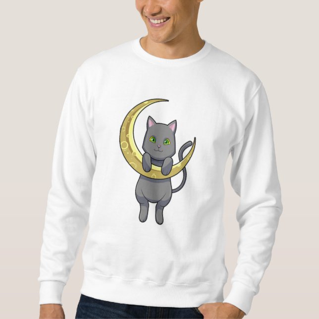 Sudadera Luna de la noche del gato (Anverso)
