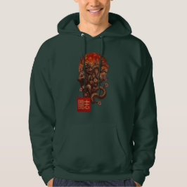 Sudadera Luna de sangre Yokai - Arte japonés oscuro