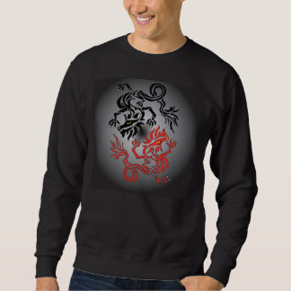 Sudadera Luna del dragón de Yin/de Yang