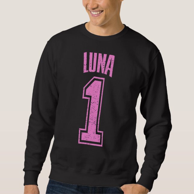 Sudadera Luna Supporter Número 1 Mayor Ventilador (Anverso)