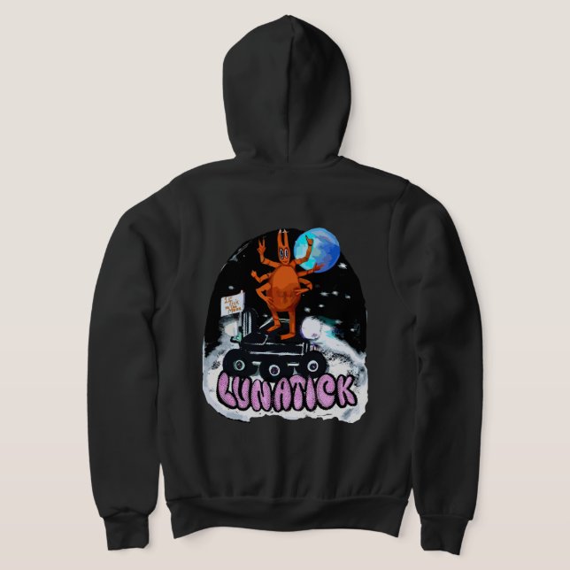 Sudadera Luna Tick Funny 1ª garrapata en la camiseta de la  (Distribución Reverso )