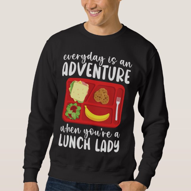 Sudadera Lunch Boss Cafeteria Worker Lady Cook Lunch Lady   (Anverso)