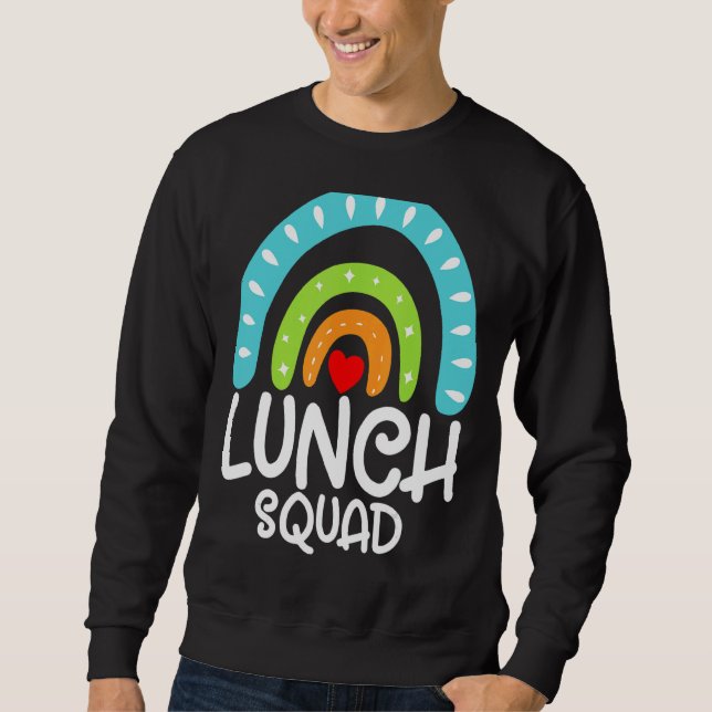 Sudadera Lunch Squad Grupo Matanza Escuela Cafetería Crew S (Anverso)