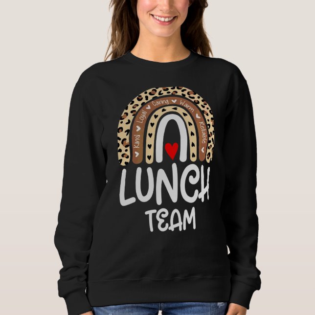 Sudadera Lunch Team Group Leopard Mating School Spirit Da (Anverso)