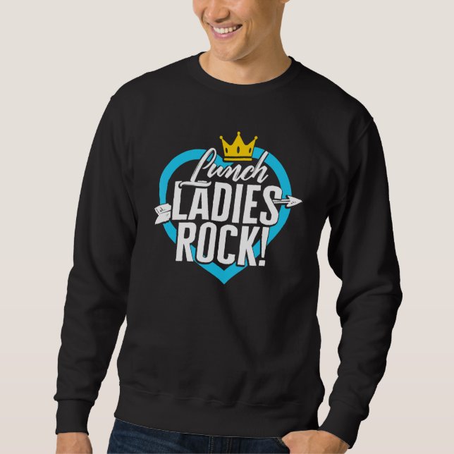 Sudadera Lunes Lady Rock Cafetería Trabajadora Damas Flecha (Anverso)
