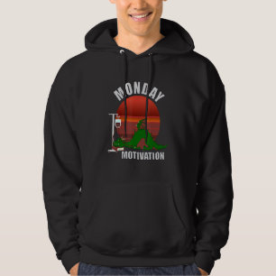 Sudadera Lunes sin café té o bebida energética en la m