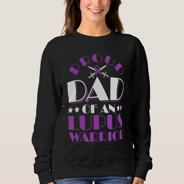 Sudadera Lupus Awareness Proud Dad Of An Lupus Warrior 1 (Anverso)