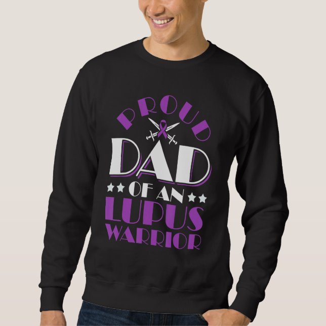Sudadera Lupus Awareness Proud Dad Of An Lupus Warrior 1 (Anverso)