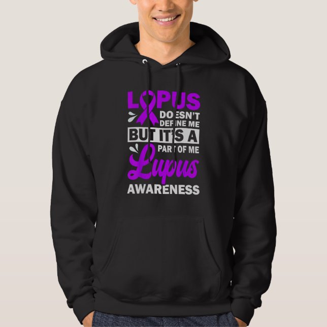 Sudadera Lupus Doesn't Define Me But It's A Part Of Me (Anverso)