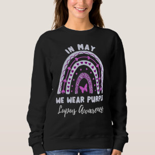 Sudadera Lupus Rainbow En Mayo Usamos Lupus Awarenes Púrpur