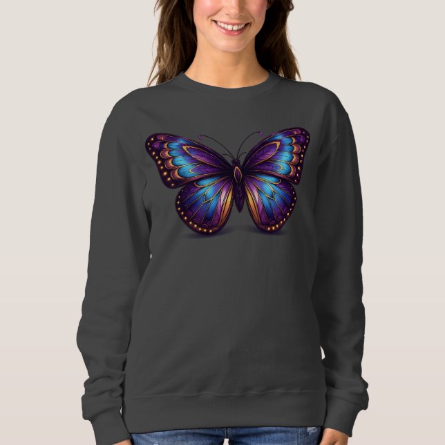 Sudadera Luxury Neon Butterfly Women’s (Anverso)