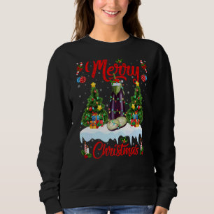 Sudadera Luz de la fruta de la berenjena Navidad Árbol Sant