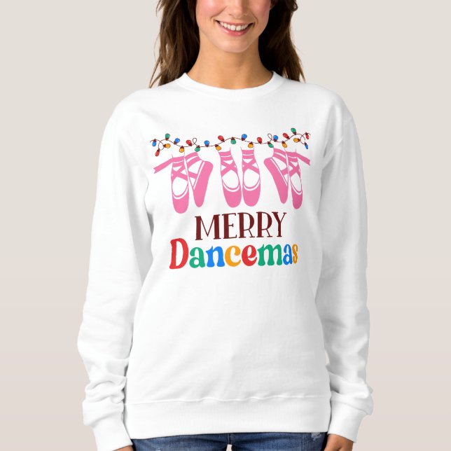 Sudadera Luz de los Navidades de los bailarines de merry (Anverso)