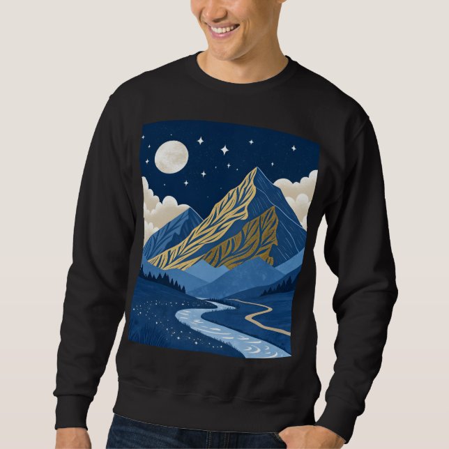 Sudadera Luz de Luna en la Montaña (Anverso)