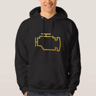 Sudadera Luz de Revisión del Motor Chistoso Mecánico Coche