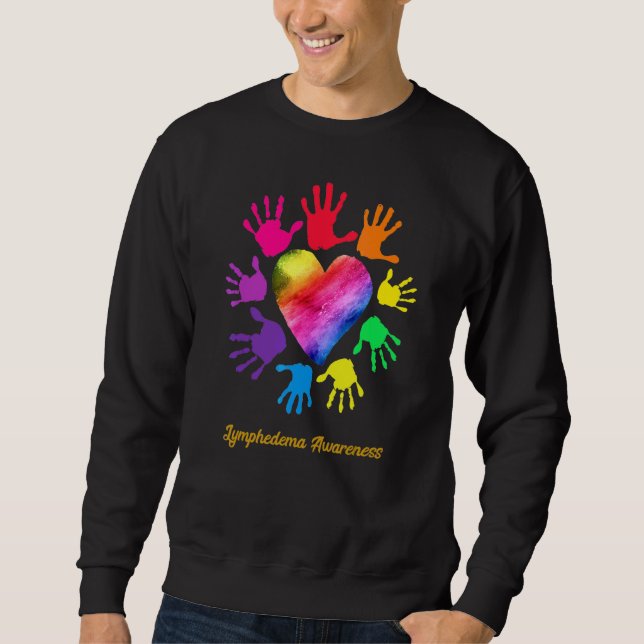 Sudadera Lymphedema Awareness Hands Lymphedema (Anverso)