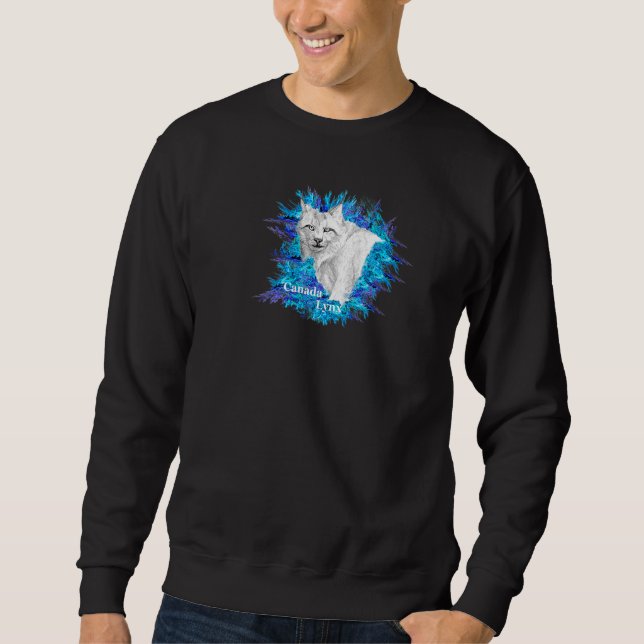 Sudadera Lynx en Canadá. Fractal. (Anverso)