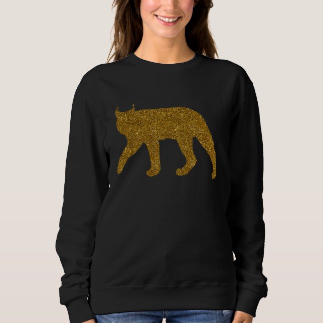 Sudadera Lynx  For Women Girl Bobcat Caracal Wildcat (Anverso)