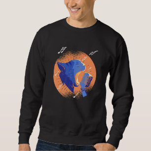 Sudadera Lyri, cantante de micrófonos de Cat Feline Meow Ma