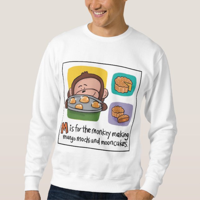 Sudadera M es para Mooncakes Crewneck Sweatshirt (Anverso)