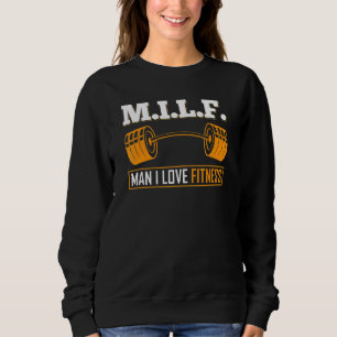 Sudadera M I L F Man I Love Fitness Bodybuilder Weight Lift
