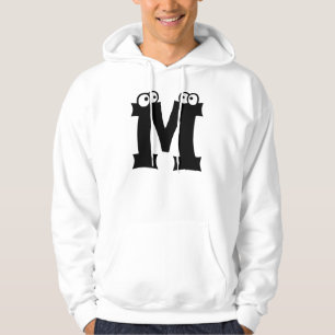 Sudadera M, letra con ojos
