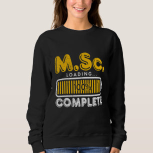 Sudadera M Sc carga grado de Maestría Master en Ciencias