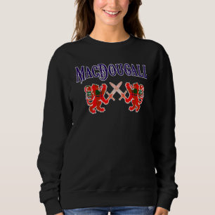 Sudadera MacDougall Scottish Clan Lion Family Name Tartan K