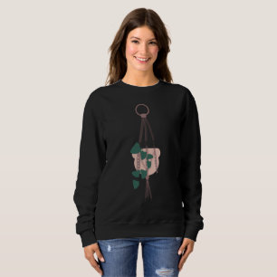 Sudadera Maceta colgante rosa para plantas
