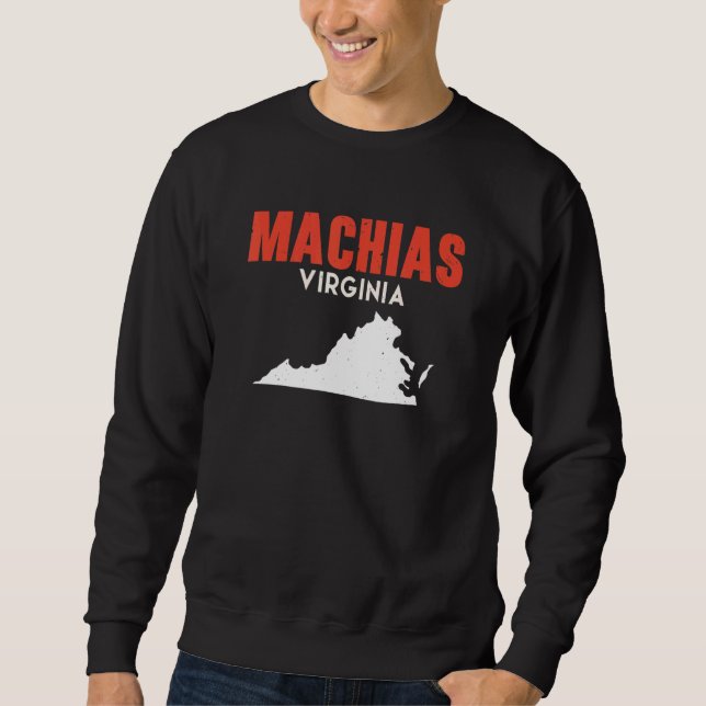 Sudadera Machias Washington USA State America Travel Washin (Anverso)