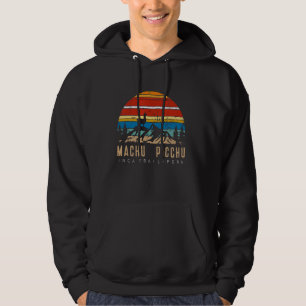 Sudadera Machu Picchu Retro Llama - Cuzco Perú - Perú Inca