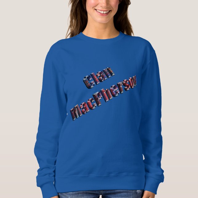 Sudadera MacPherson Clan Tartan Name, (Anverso)