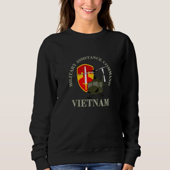 Sudadera Macv Sog Vietnam Comando De Asistencia Militar Vie (Anverso)
