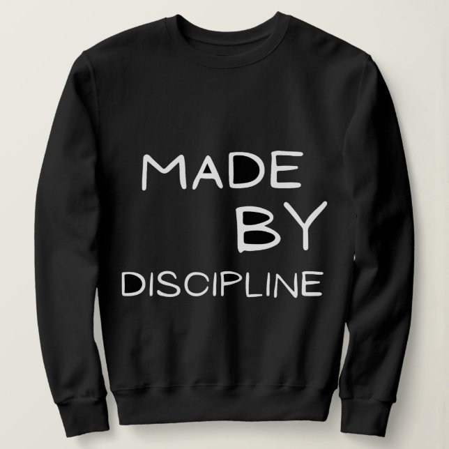 Sudadera Made By Discipline | Elite Success MindsetT-Shirt (Anverso del diseño)