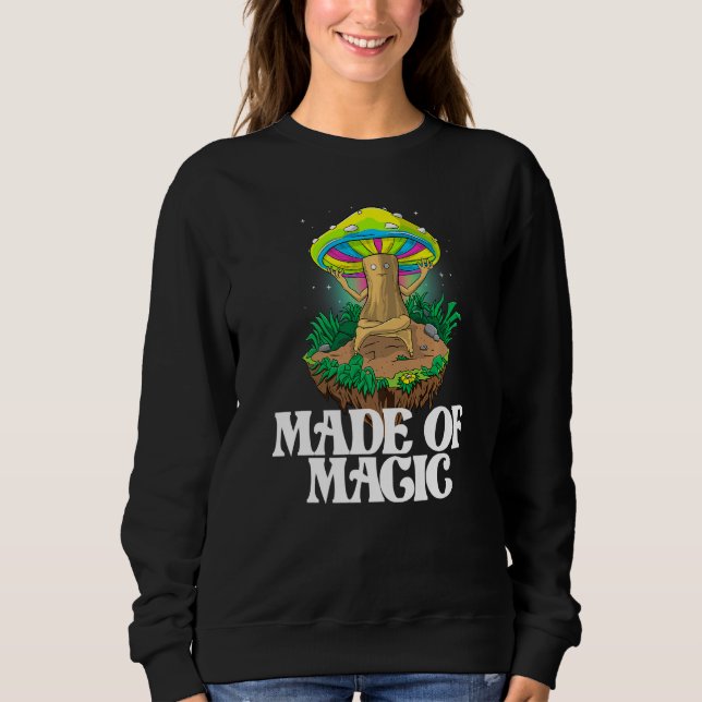 Sudadera Made Of Mushroom  Women Magic Psilocybin Mushroom (Anverso)