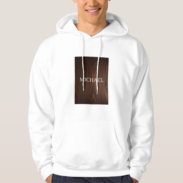 Sudadera Madera Rústica Michael – Fuerza Natural Hecha a Ma (Anverso)