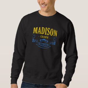 Sudadera Madison Grown Wisconsin American Wi Usa Hometown R